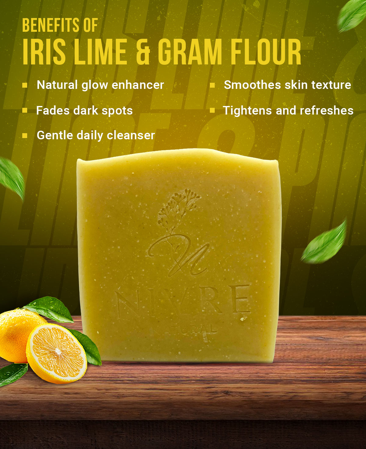 Iris Lime & Gram Flour Soap